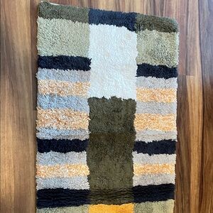 Striped Multi-Color Bath Mat